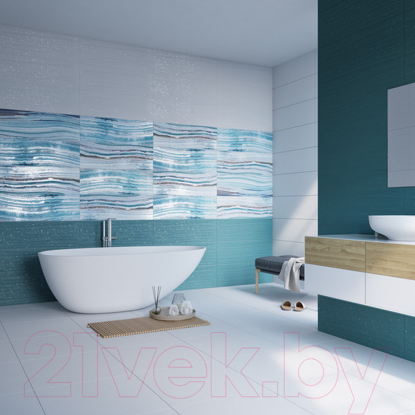 Изображение товара Плитка Gracia Ceramica Marella Turquoise Wall 01 (300x900)