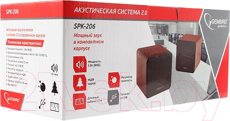 Изображение товара Мультимедиа акустика Gembird SPK-206