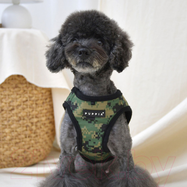 Изображение товара Шлея-жилетка для животных Puppia Sentinel / PAUA-HB1827-KC-XL (хаки камуфляж)