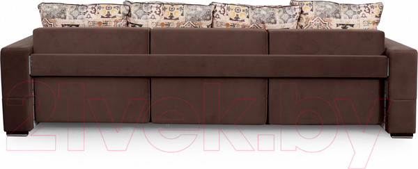 Изображение товара Диван Мебельград Бостон 2400 Стандарт (сиена коричневый/альба светло-коричневый)