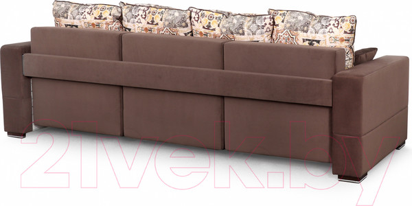 Изображение товара Диван Мебельград Бостон 2400 Стандарт (сиена коричневый/альба светло-коричневый)