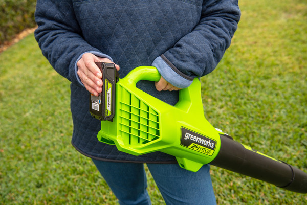 Изображение товара Воздуходувка аккумуляторная Greenworks G24AB 24V / 2404807 (без АКБ и ЗУ)