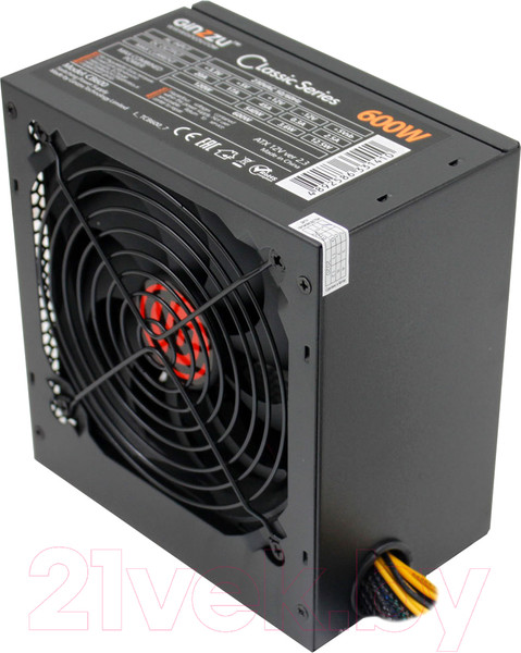 Изображение товара Блок питания для компьютера Ginzzu CB600 600W