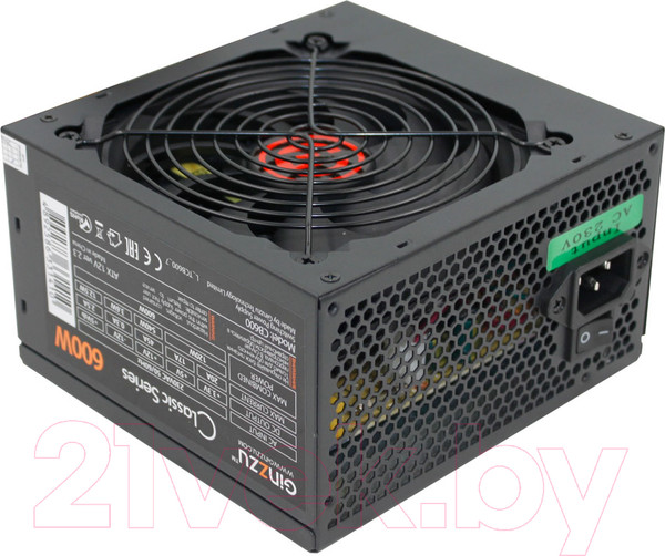 Изображение товара Блок питания для компьютера Ginzzu CB600 600W
