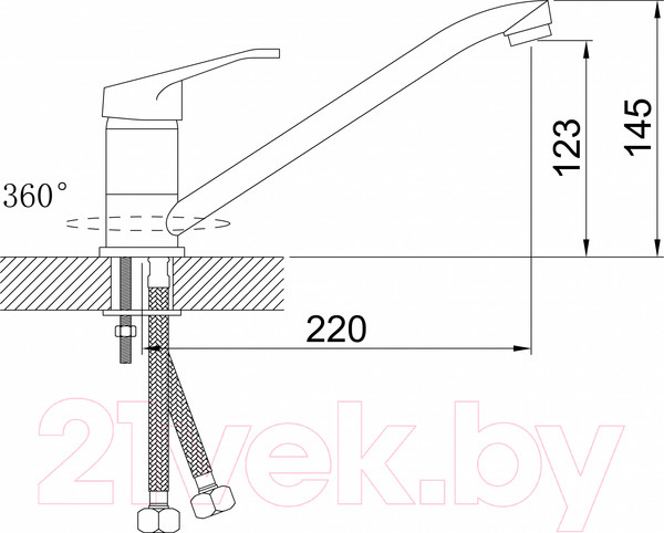 Изображение товара Смеситель Эверест B42-028