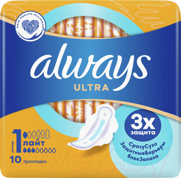 Изображение товара Прокладки гигиенические Always Light Single (10шт, ароматизированные)