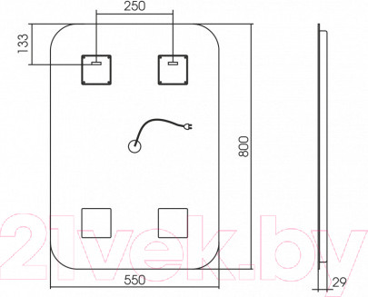 Изображение товара Зеркало Silver Mirrors Мальта 55x80 / ФР-00000941