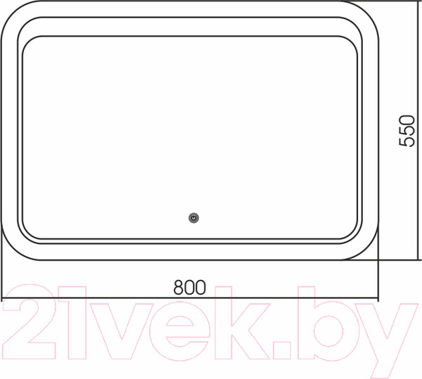Изображение товара Зеркало Silver Mirrors Пульсар 80x55 / ФР-00001380