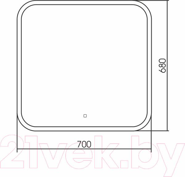 Изображение товара Зеркало Silver Mirrors Стив 70x68 / ФР-00001136