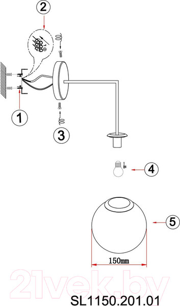 Изображение товара Бра ST Luce Liora SL1150.201.01