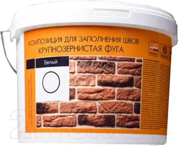 Изображение товара Фуга цементная Petra Белый (5кг)