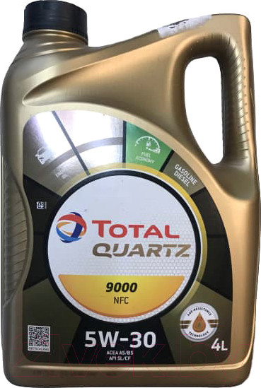Изображение товара Моторное масло Total Quartz 9000 NFC 5W30 / 213836 (4л)