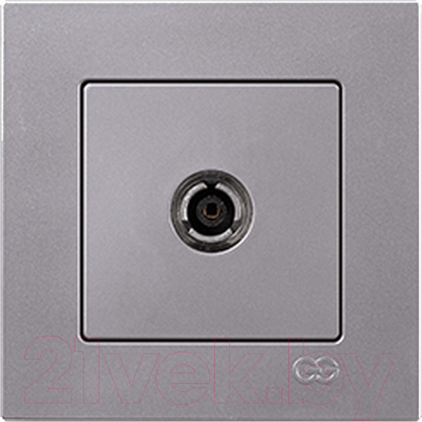 Изображение товара Розетка Gunsan Eqona 01401500-159122 (серебристый)