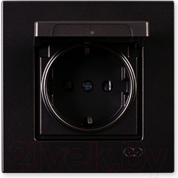 Изображение товара Розетка Gunsan Eqona 01403400-152117 (черный)