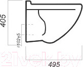 Изображение товара Унитаз подвесной с инсталляцией Sanita 38772001 + ATCSLWH0104