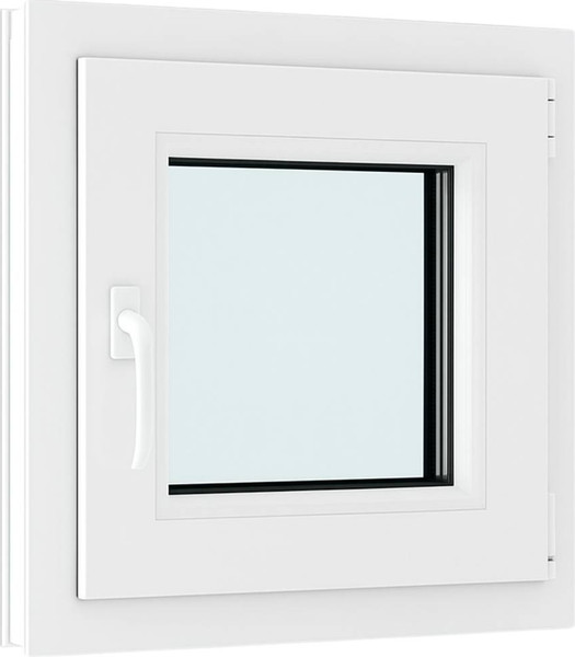 Изображение товара Окно ПВХ Добрае акенца С поворотно-откидной створкой 2 стекла (600x500)