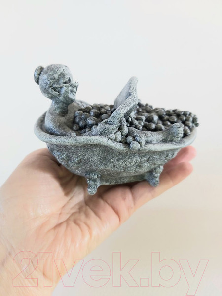 Изображение товара Статуэтка Нашы майстры Бабуля в ванной / 1040 (декорированная)