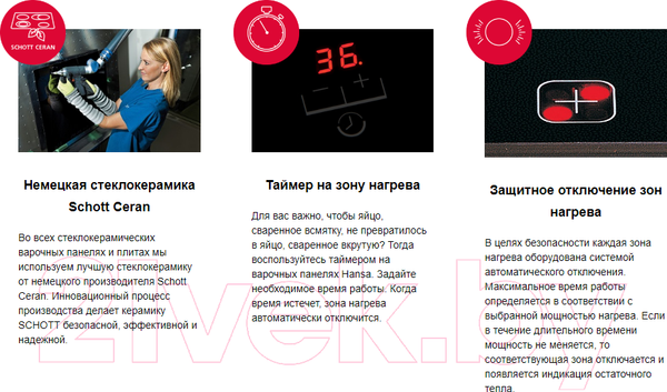 Изображение товара Индукционная варочная панель Hansa BHIW68668