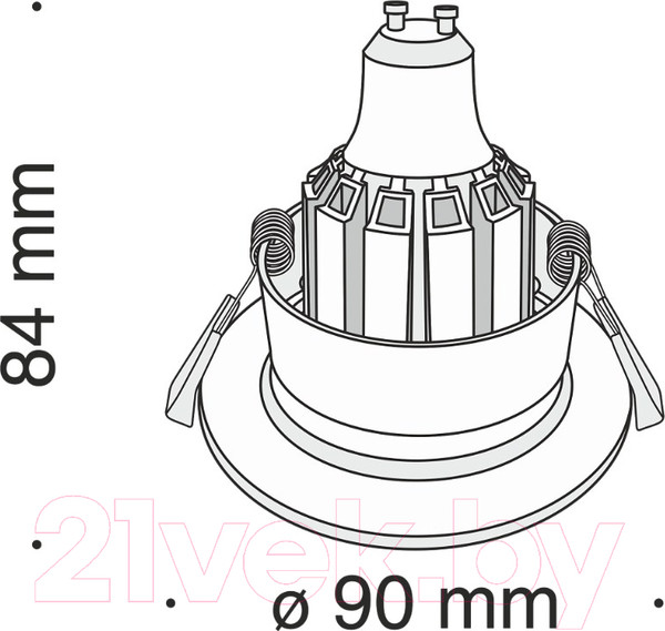 Изображение товара Точечный светильник Maytoni Barret DL041-01W