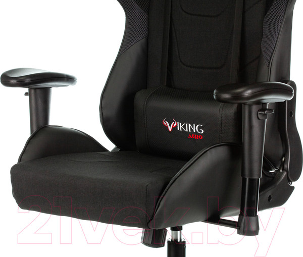 Изображение товара Кресло геймерское Бюрократ Zombie Viking-4 Aero Black Edition (искусственная кожа/ткань черный)