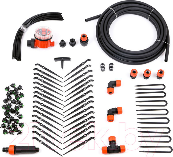 Изображение товара Система капельного полива Жук От водопровода на 30 растений / 8211-00 (с таймером)