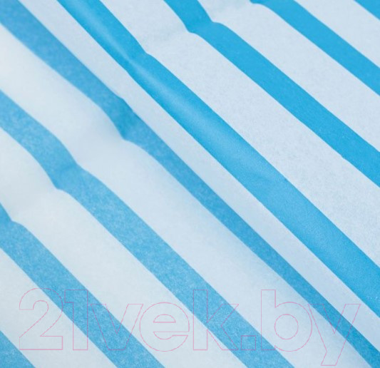Изображение товара Набор бумаги для оформления подарков No Brand В полоску / 3284-3 (10л, голубой)