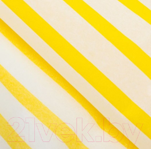 Изображение товара Набор бумаги для оформления подарков No Brand В полоску / 3284-4 (10л, желтый)