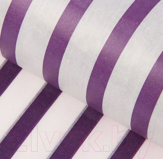 Изображение товара Набор бумаги для оформления подарков No Brand В полоску / 3284-5 (10л, черничный)