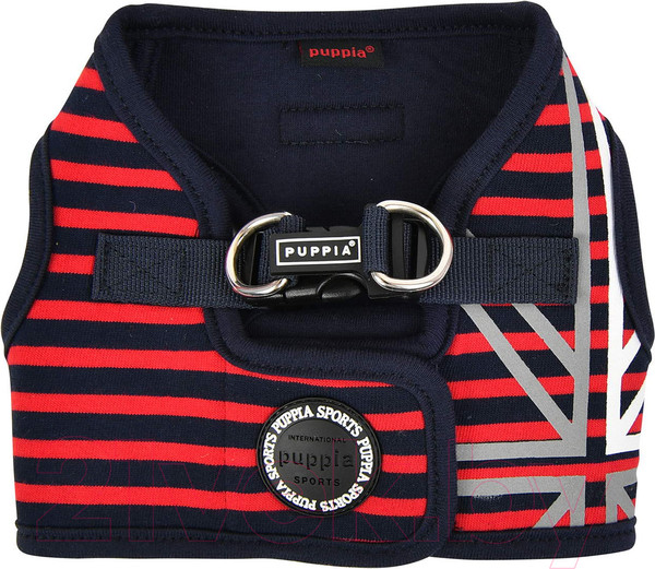 Изображение товара Шлея-жилетка для животных Puppia Briton / PAUA-HB1829-RD-S (красный/светоотражающий)