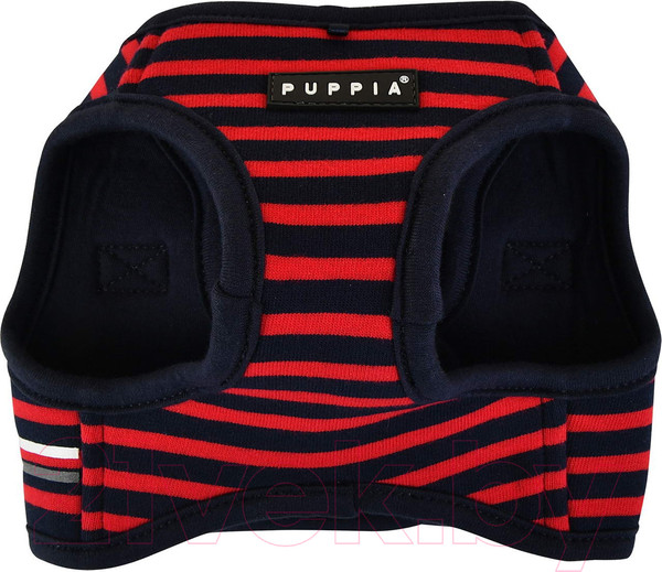 Изображение товара Шлея-жилетка для животных Puppia Briton / PAUA-HB1829-RD-S (красный/светоотражающий)