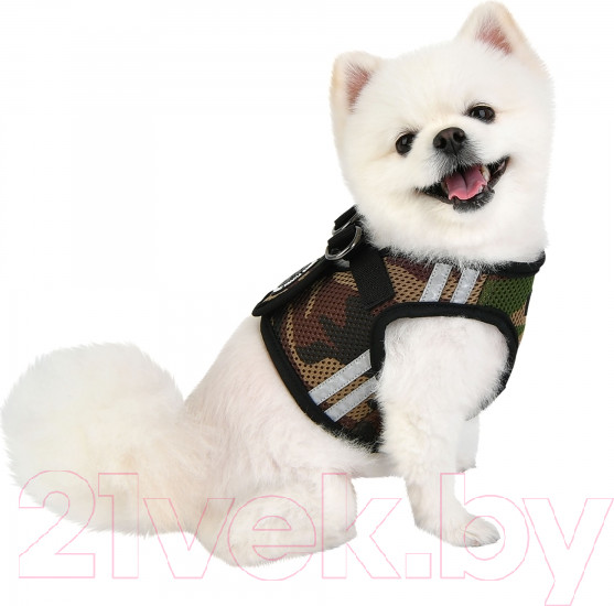 Изображение товара Шлея-жилетка для животных Puppia Soft / PAUA-HB1828-CA-XL (камуфляж/светоотражающий)