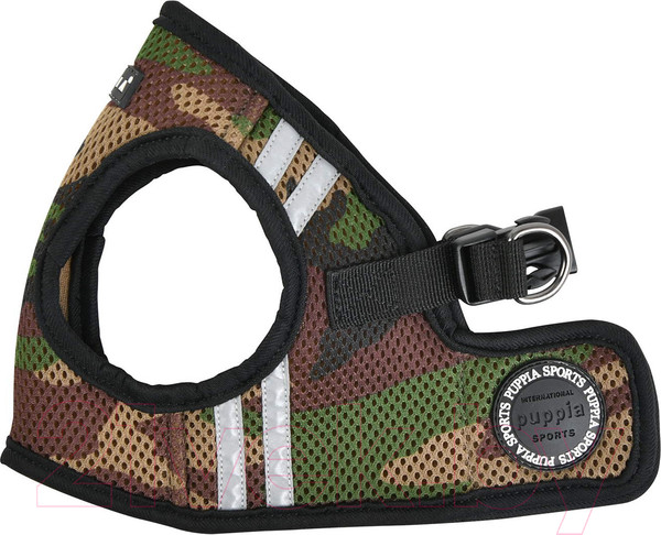 Изображение товара Шлея-жилетка для животных Puppia Soft / PAUA-HB1828-CA-M (камуфляж/светоотражающий)