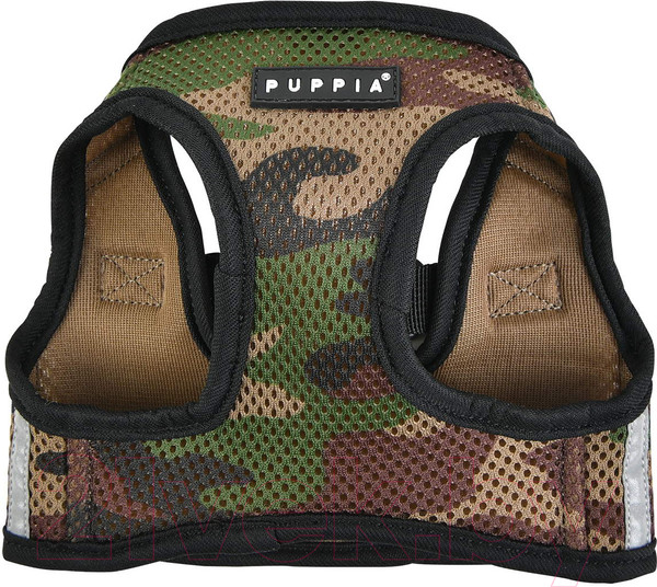 Изображение товара Шлея-жилетка для животных Puppia Soft / PAUA-HB1828-CA-M (камуфляж/светоотражающий)