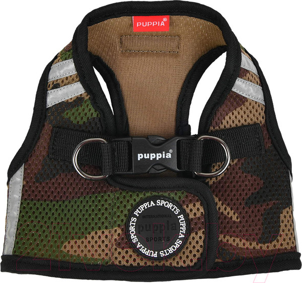 Изображение товара Шлея-жилетка для животных Puppia Soft / PAUA-HB1828-CA-L (камуфляж/светоотражающий)