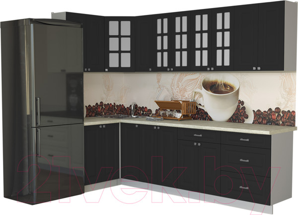 Изображение товара Кухонный гарнитур Интерлиния Мила Деко 1.2x2.7 (пепел/опал светлый)