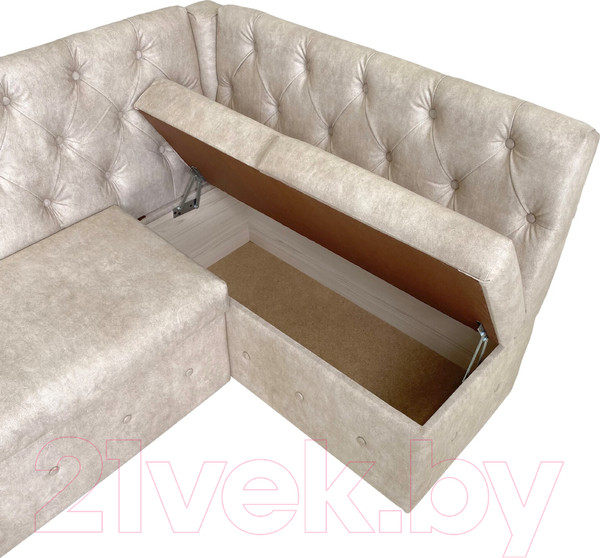 Изображение товара Уголок кухонный мягкий Аквилон Айриш СМ правый (эмилия милк)