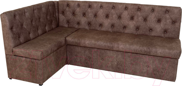 Изображение товара Уголок кухонный мягкий Аквилон Айриш СМ левый (эмилия дарк браун)