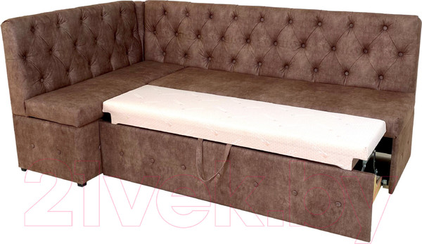 Изображение товара Уголок кухонный мягкий Аквилон Айриш СМ левый (эмилия дарк браун)