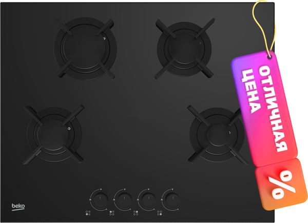 Изображение товара Газовая варочная панель Beko HING642202SB