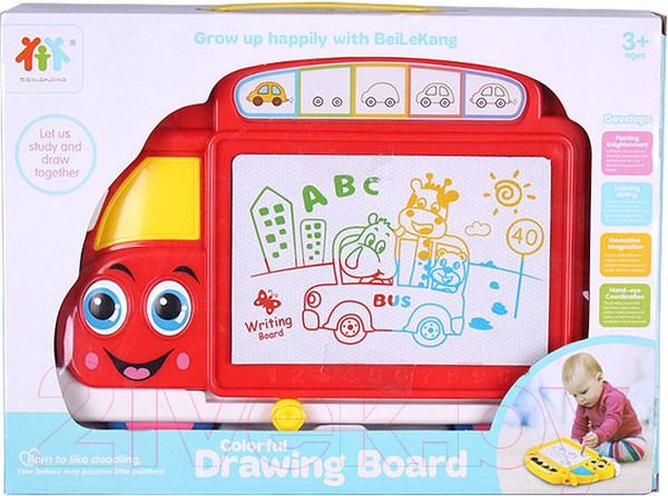 Изображение товара Доска для рисования Darvish Автобус / DV-T-1715