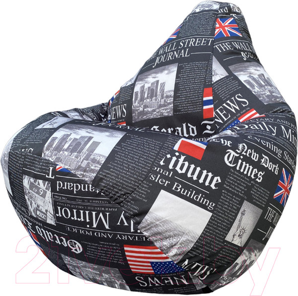 Изображение товара Бескаркасное кресло Flagman Груша Макси XXL Г2.7-31 (Times серый)