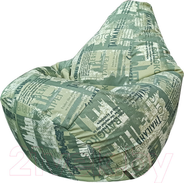 Изображение товара Бескаркасное кресло Flagman Груша Макси XXL Г2.7-36 (City зеленый)