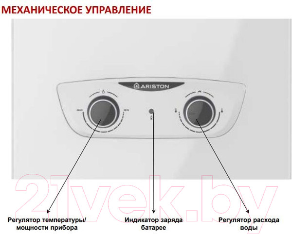 Изображение товара Газовая колонка Ariston Fast 10L NG (3632710)