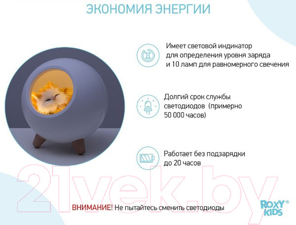 Изображение товара Ночник Roxy-Kids Домик для котика
