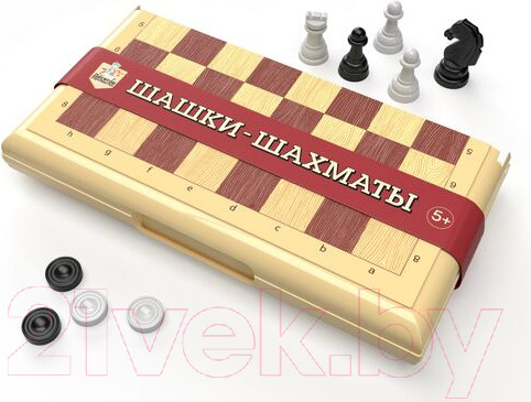 Изображение товара Набор настольных игр Десятое королевство Шашки и шахматы / 03881