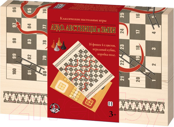 Изображение товара Настольная игра Десятое королевство Лудо. Лестницы и Змеи / 2934