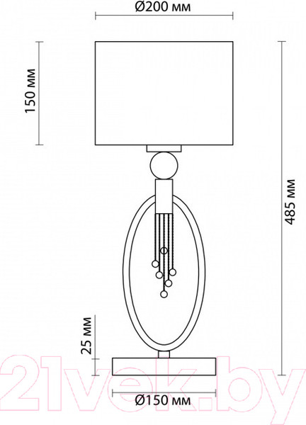 Изображение товара Прикроватная лампа Lumion Santiago 4515/1T