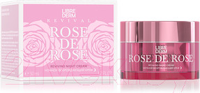 Изображение товара Крем для лица Librederm Rose De Rose возрождающий ночной (50мл)