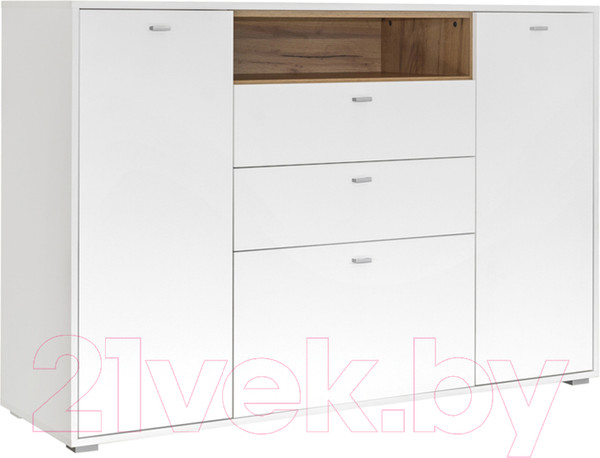 Изображение товара Тумба Mobi Бэль 10.95 (белый премиум/дуб золотой Craft)