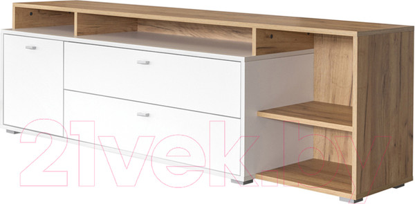 Изображение товара Тумба Mobi Бэль 10.92 (белый премиум/дуб золотой Craft)